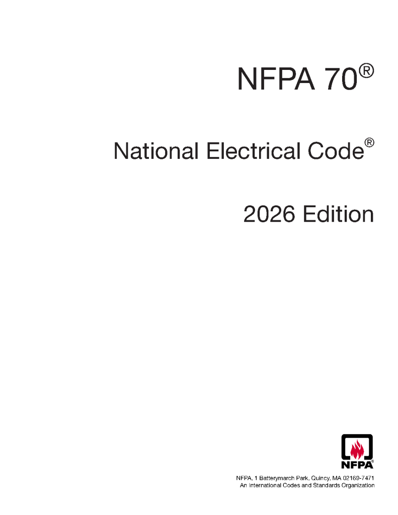 NFPA 70 Edition 2026 PDF Download